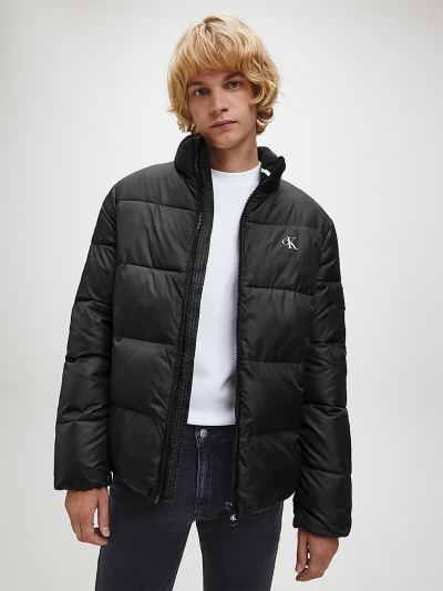 Calvin Klein Ruhák HU282638 | Calvin Klein Recycled Polyester Férfi Pufi Dzseki Fekete
